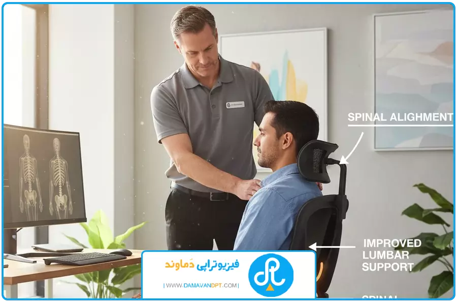 الگوی نشستن | فیزیوتراپی عضلات کمر