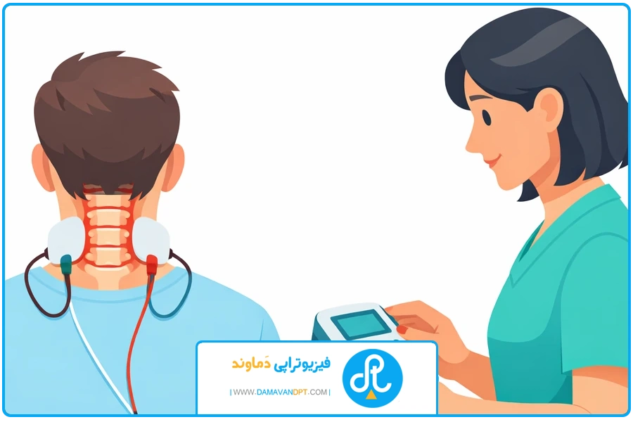 نحوه پد | الکتروتراپی دیسک گردن