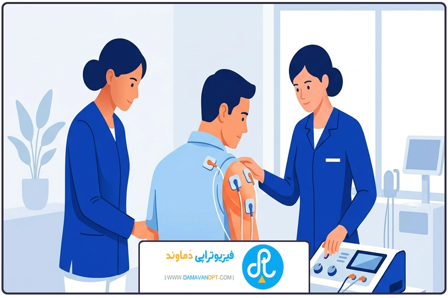تصویر شاخص | الکتروتراپی درد کتف